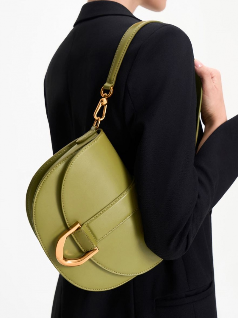 Genți De Șa Charles & Keith Gabine Masline Verzi | 290ANLYQH