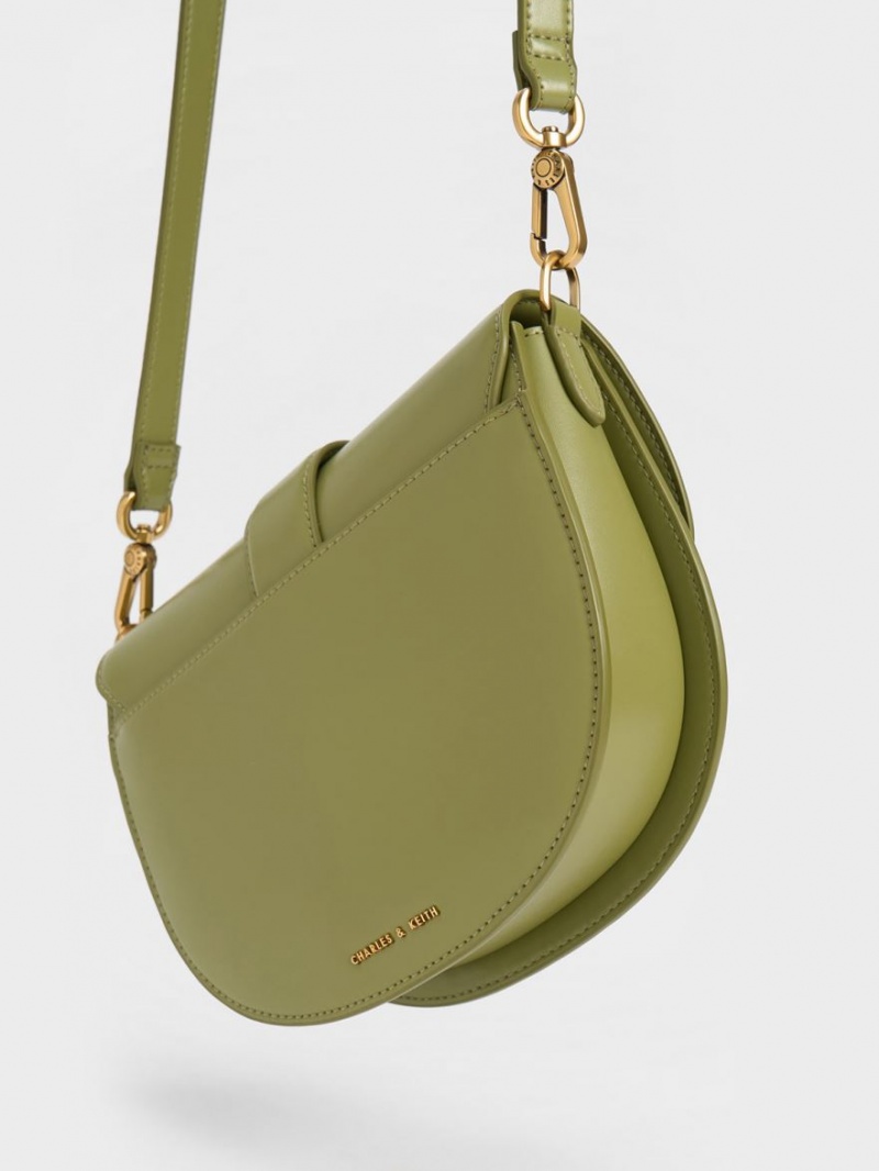 Genți De Șa Charles & Keith Gabine Masline Verzi | 290ANLYQH