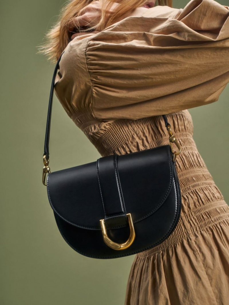 Genți De Șa Charles & Keith Gabine Negrii | 345IHBVKP