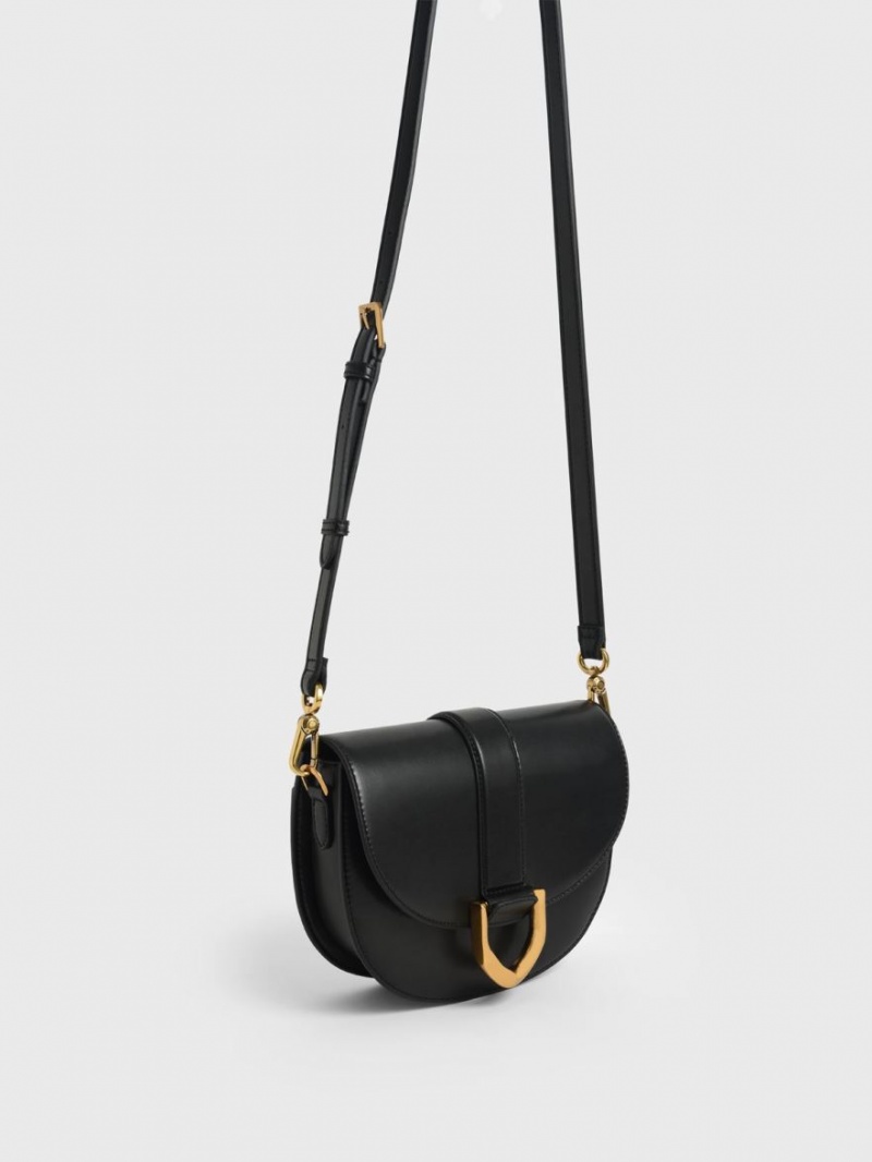Genți De Șa Charles & Keith Gabine Negrii | 345IHBVKP