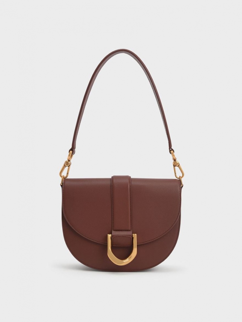 Genți De Șa Charles & Keith Gabine Piele​ Maro | 940GZLPHY