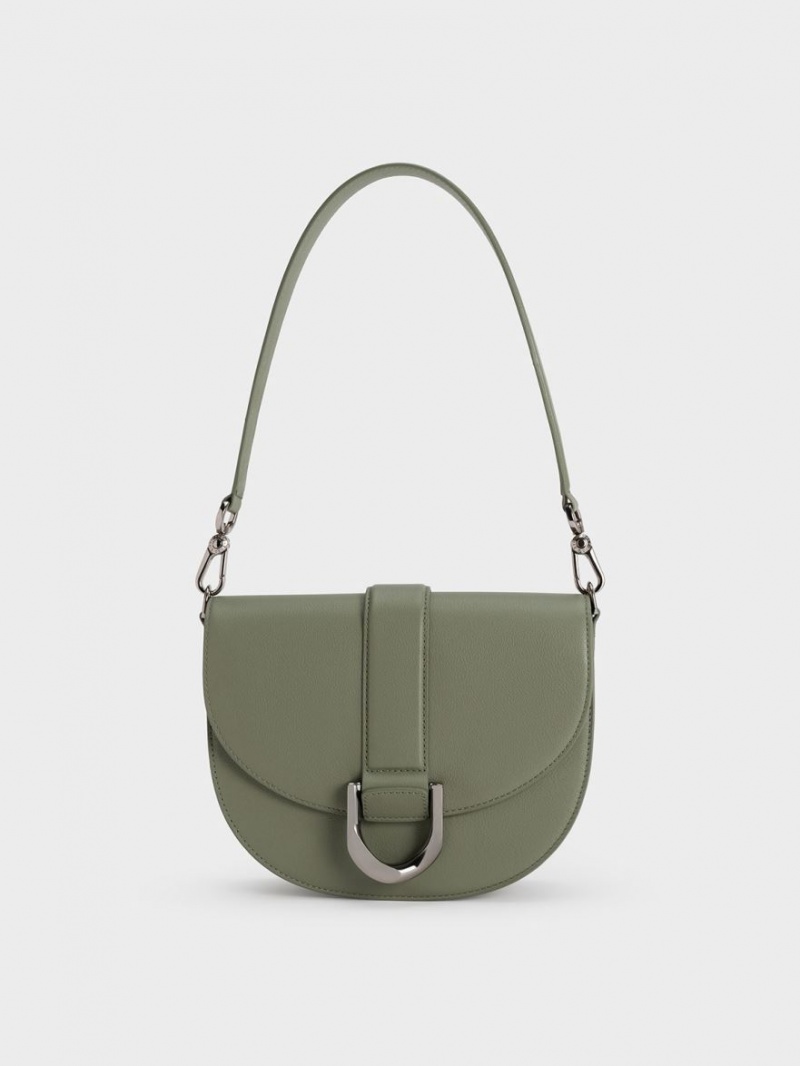 Genți De Șa Charles & Keith Gabine Piele Masline Verzi | 267LBYJVU