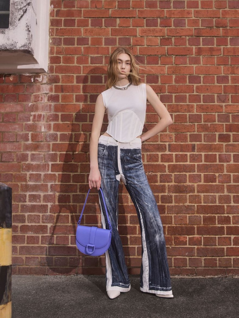 Genți De Șa Charles & Keith Gabine Violet | 724CGQRPW