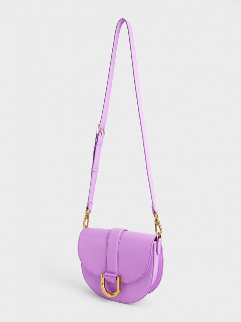 Genți De Șa Charles & Keith Gabine Violet | 462XHUIRJ
