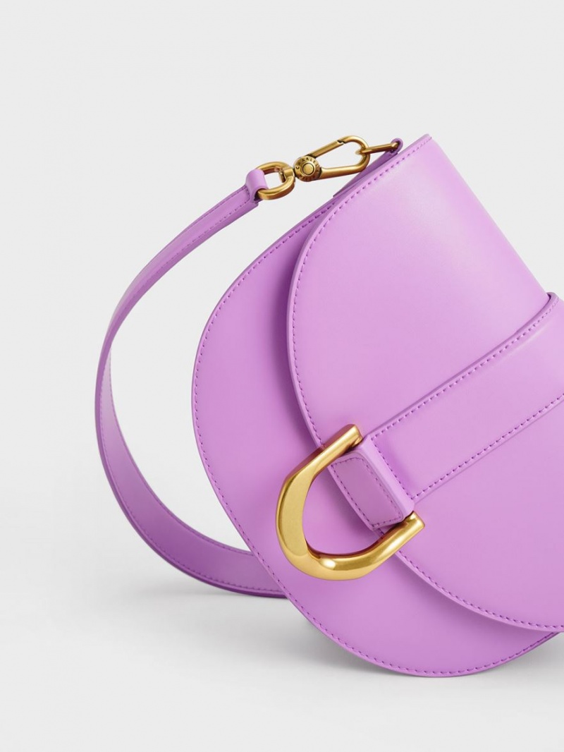 Genți De Șa Charles & Keith Gabine Violet | 462XHUIRJ