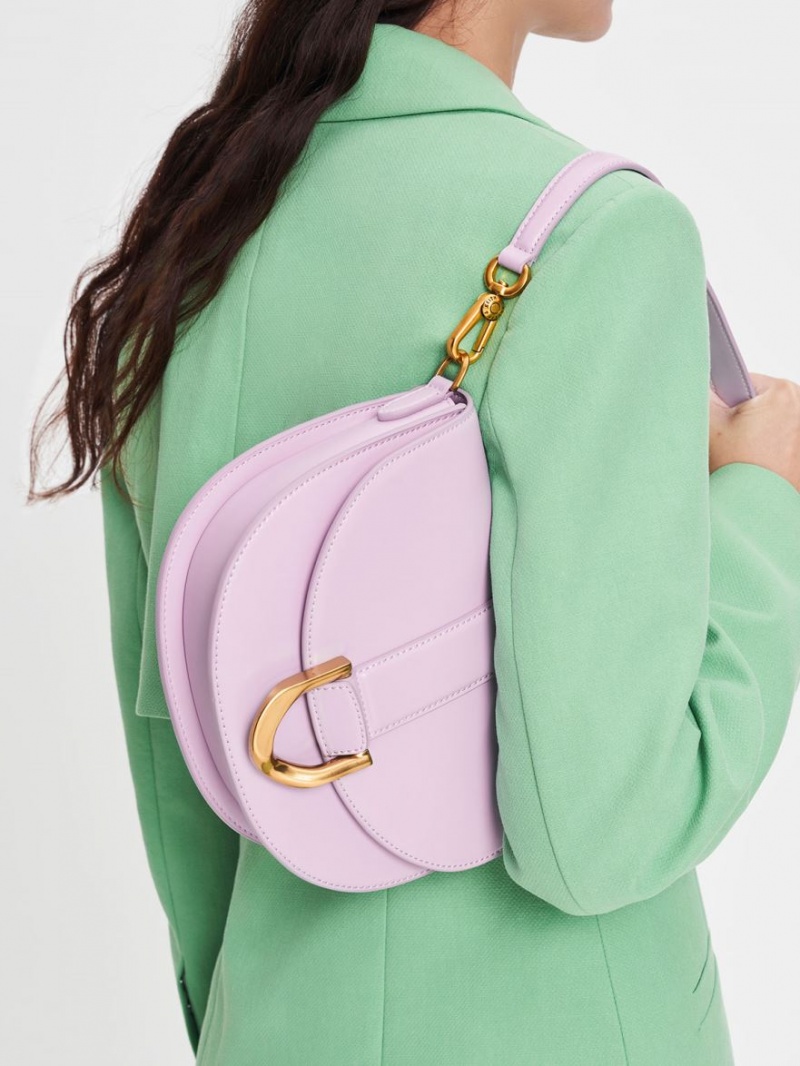 Genți De Șa Charles & Keith Gabine Violet | 253XRNCJY