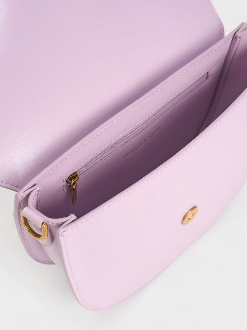 Genți De Șa Charles & Keith Gabine Violet | 253XRNCJY