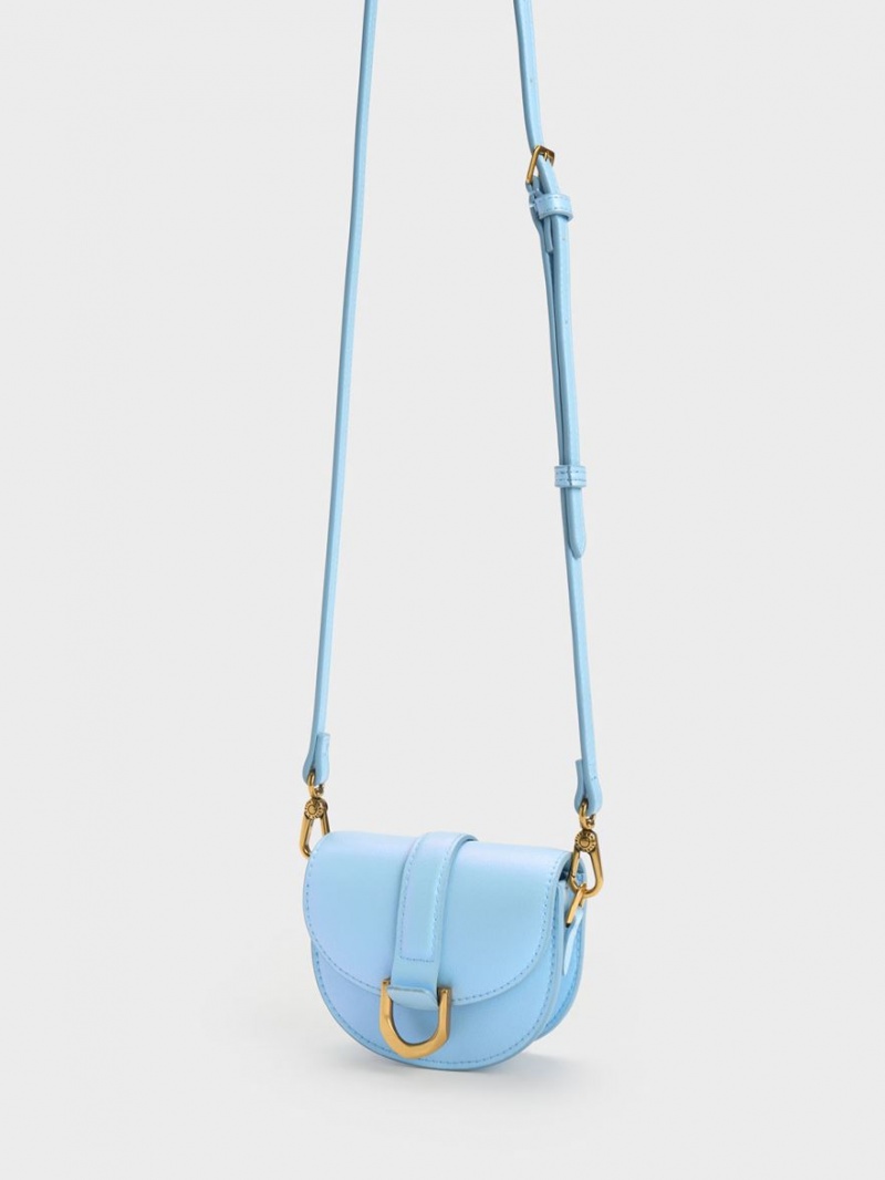 Genți De Șa Charles & Keith Micro Gabine Albastri Deschis | 706QZSYGM