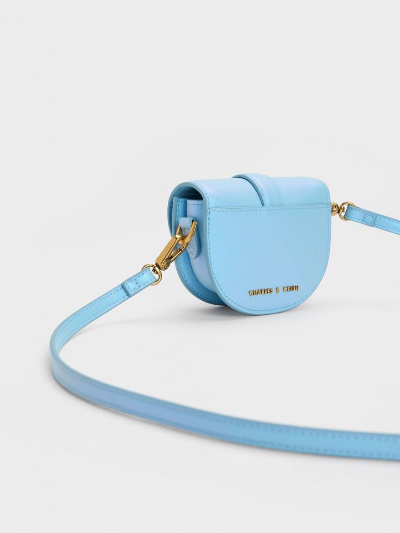 Genți De Șa Charles & Keith Micro Gabine Albastri Deschis | 706QZSYGM