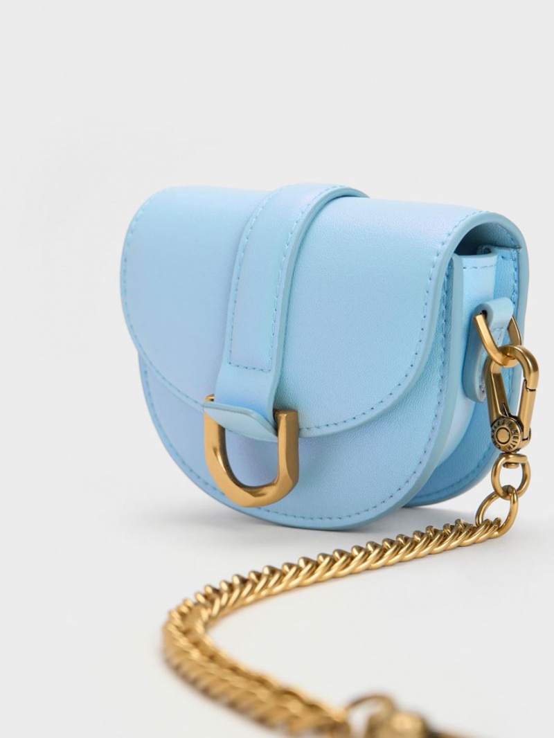 Genți De Șa Charles & Keith Micro Gabine Albastri Deschis | 706QZSYGM