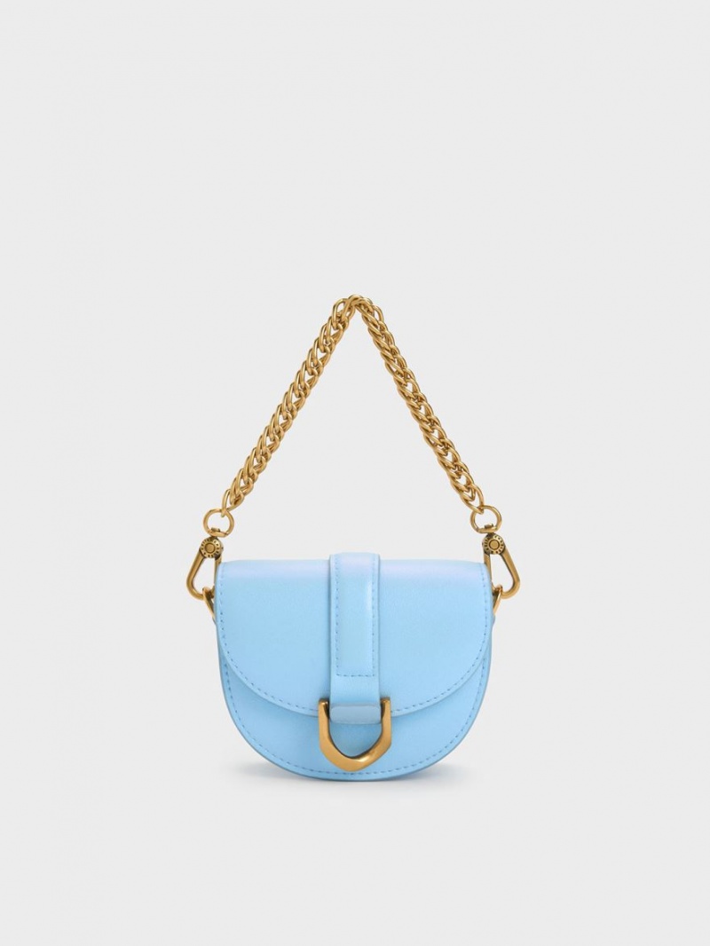 Genți De Șa Charles & Keith Micro Gabine Albastri Deschis | 706QZSYGM