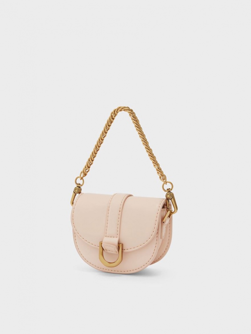 Genți De Șa Charles & Keith Micro Gabine Roz Deschis | 410YAMJGI