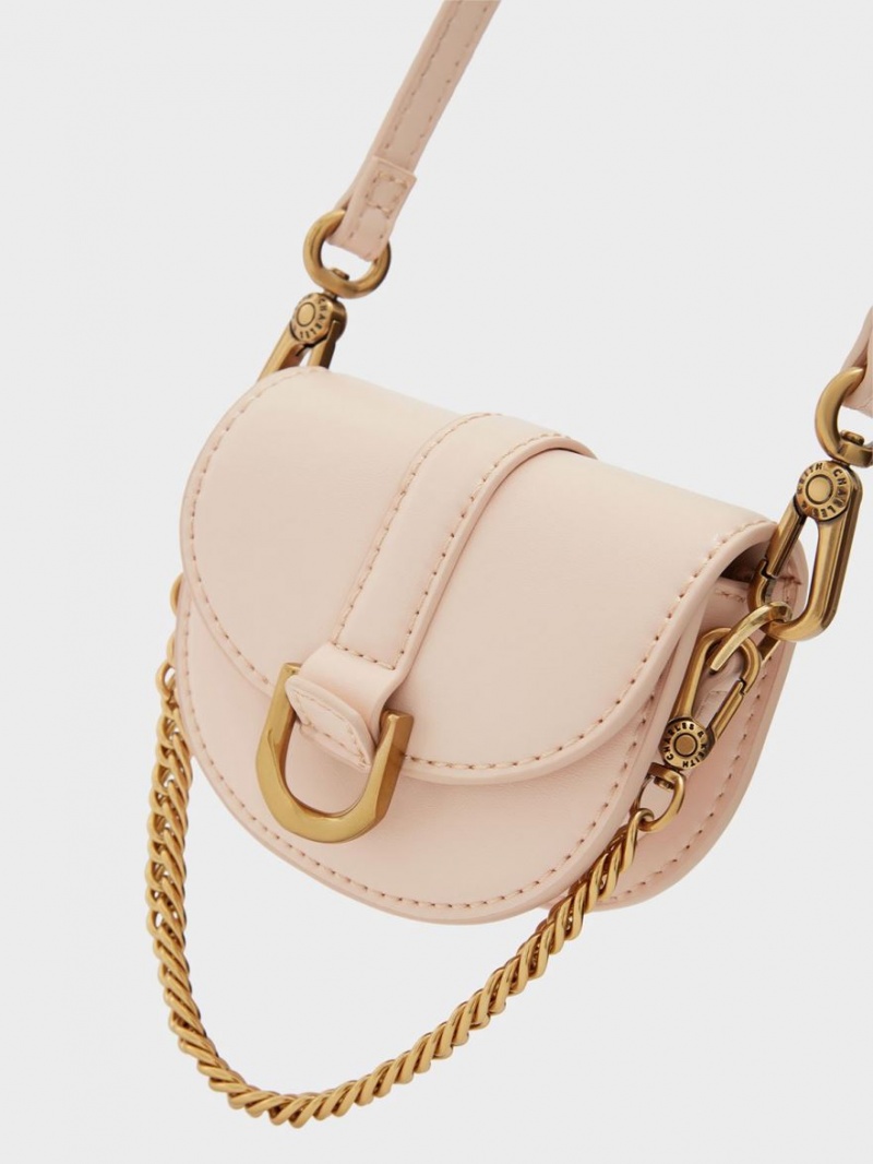 Genți De Șa Charles & Keith Micro Gabine Roz Deschis | 410YAMJGI