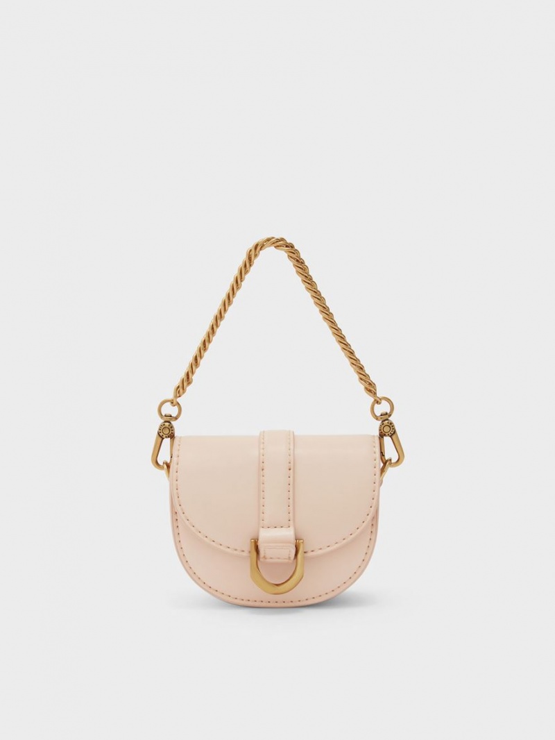 Genți De Șa Charles & Keith Micro Gabine Roz Deschis | 410YAMJGI