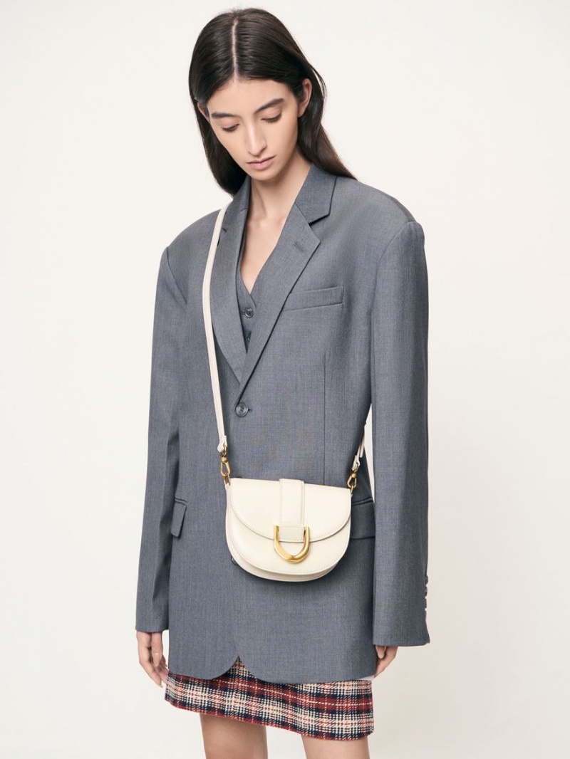 Genți De Șa Charles & Keith Mini Gabine Albi | 120XKHVRT