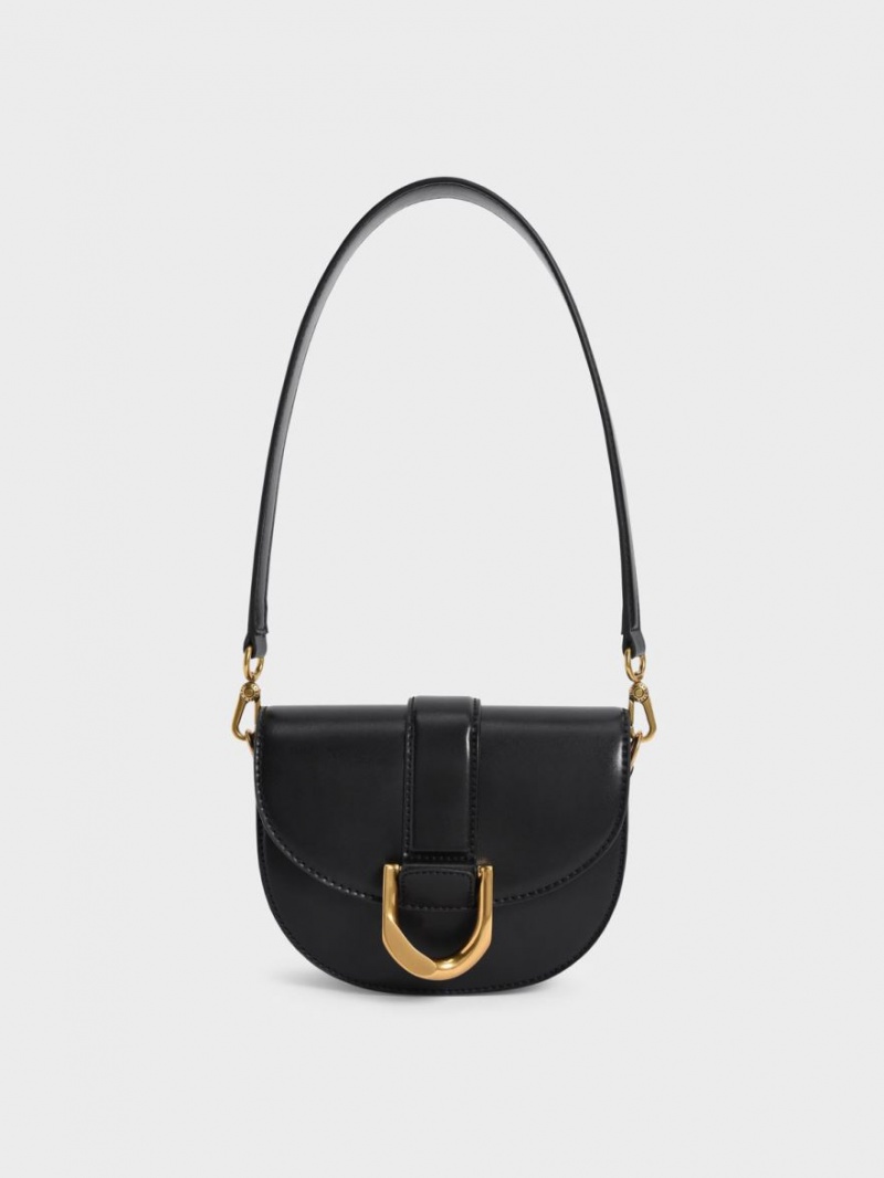 Genți De Șa Charles & Keith Mini Gabine Negrii | 851MUJZGT