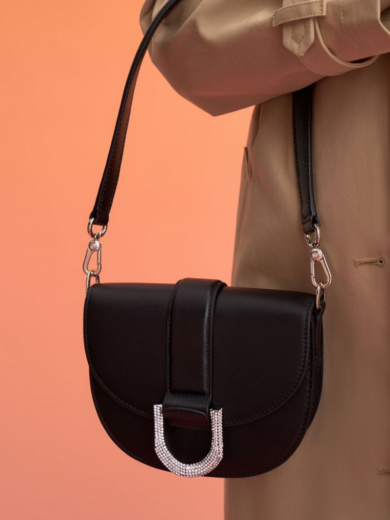 Genți De Șa Charles & Keith Mini Gabine Piele Negrii | 173XHVUKG