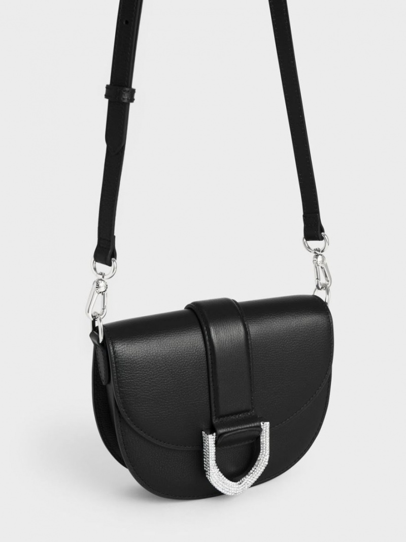 Genți De Șa Charles & Keith Mini Gabine Piele Negrii | 173XHVUKG