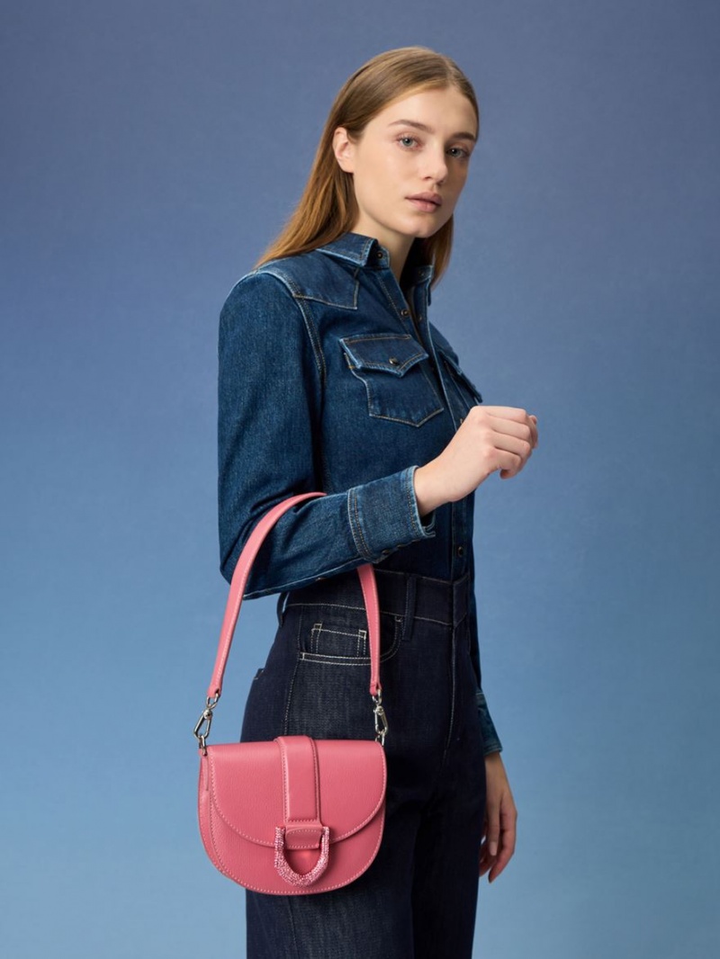 Genți De Șa Charles & Keith Mini Gabine Piele Corai | 713JVXKOD