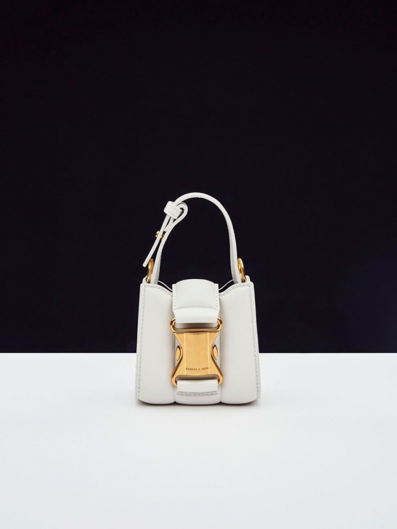 Genti Mini Charles & Keith Ivy Top Handle Albi | 418VHKEFA