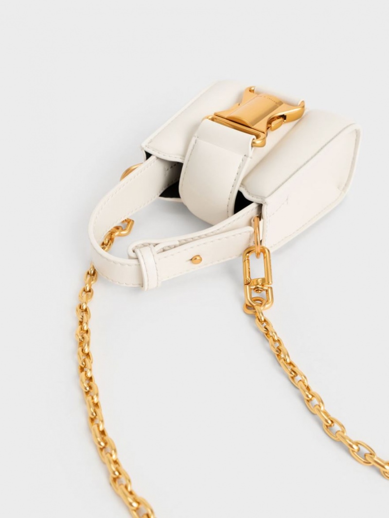 Genti Mini Charles & Keith Ivy Top Handle Albi | 418VHKEFA