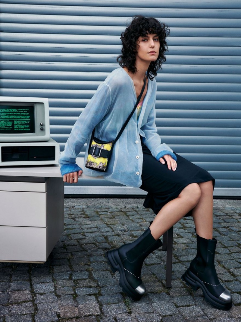 Ghete Chelsea Charles & Keith Jules Piele Negrii | 396WDFJGI