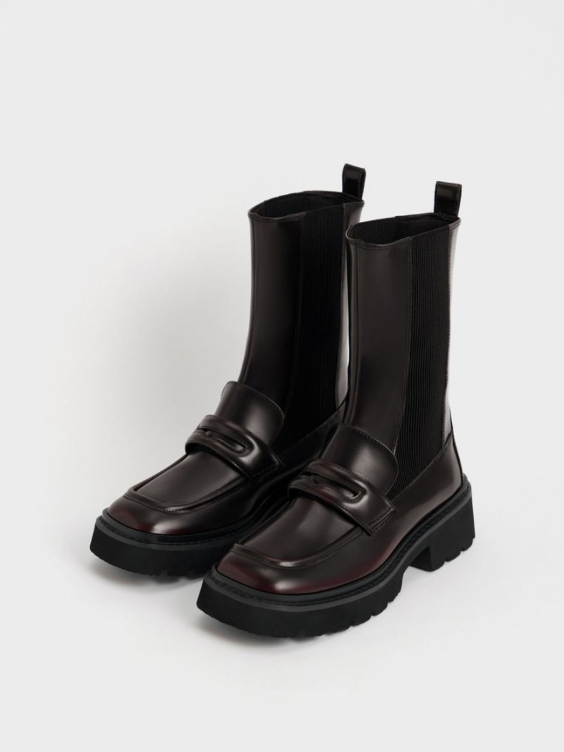 Ghete Chelsea Charles & Keith Penny Loafer Visinii | 013HWTZVS