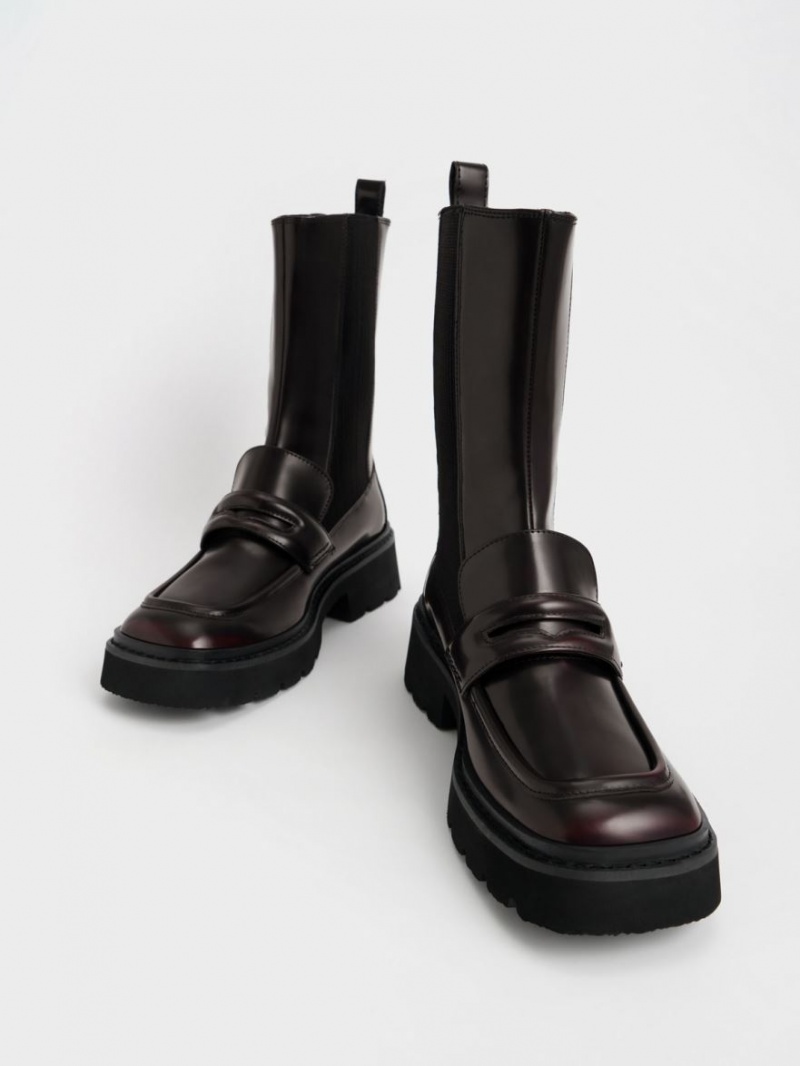 Ghete Chelsea Charles & Keith Penny Loafer Visinii | 013HWTZVS