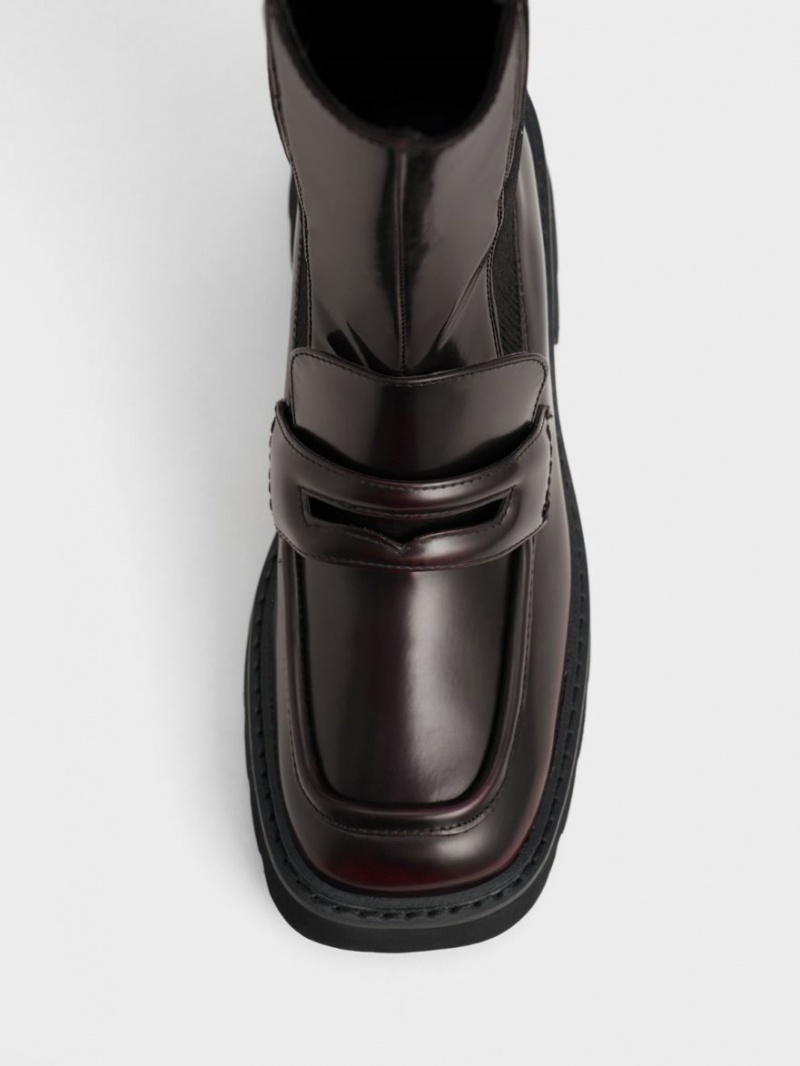 Ghete Chelsea Charles & Keith Penny Loafer Visinii | 013HWTZVS