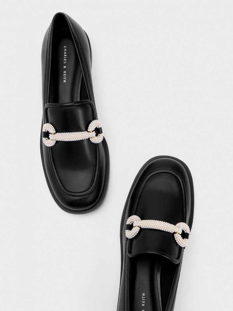 Mocasini Charles & Keith Beaded Curea Negrii | 791WZYMUT