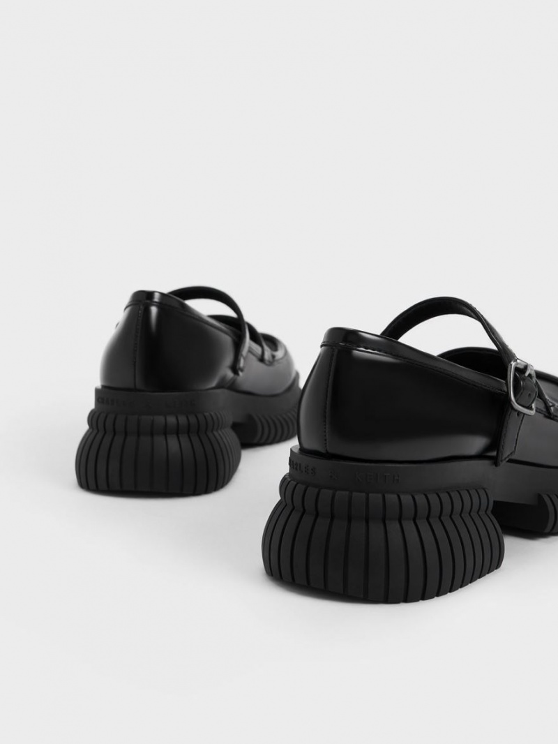 Mocasini Charles & Keith Buckled Mary Jane Negrii | 691ZUDSBN