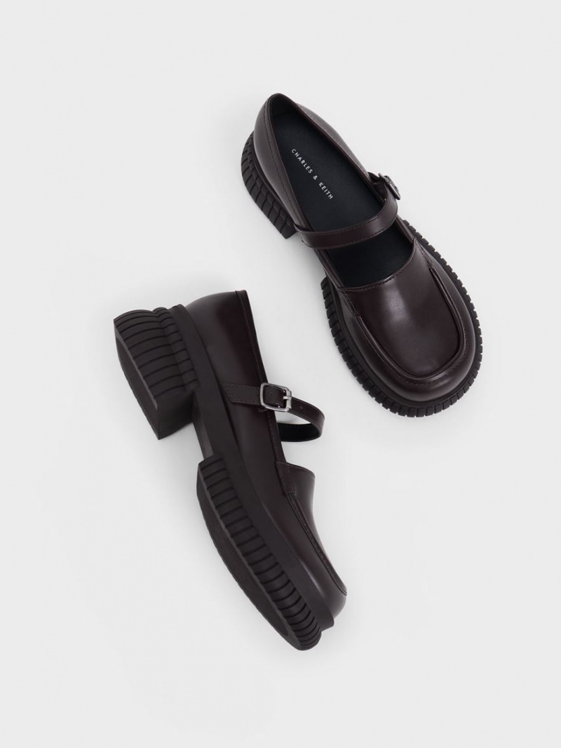Mocasini Charles & Keith Buckled Mary Jane Maro Inchis | 238YBQELM