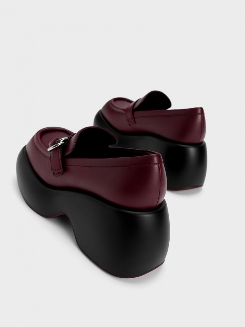 Mocasini Charles & Keith Buckled Platforma Penny Visinii | 618NVZESU