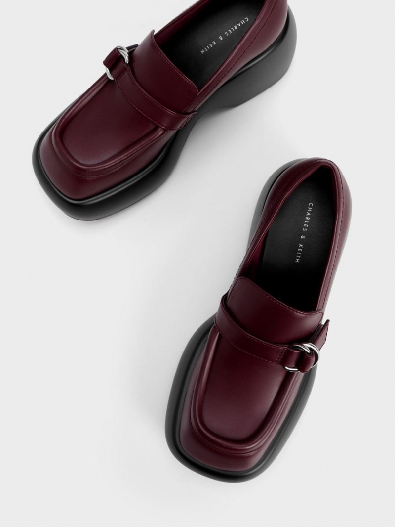 Mocasini Charles & Keith Buckled Platforma Penny Visinii | 618NVZESU