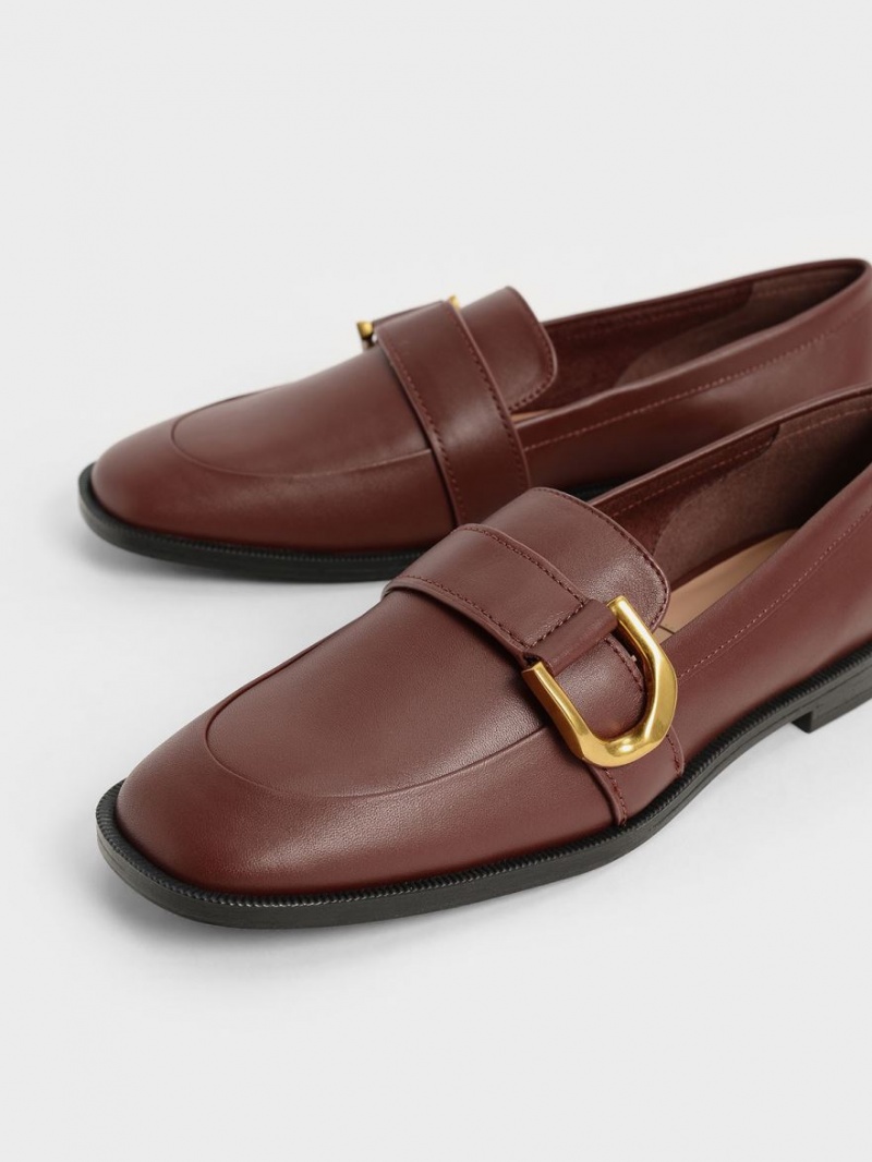Mocasini Charles & Keith Gabine Buckled Piele​ Maro | 539JSILYN