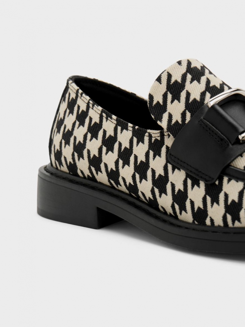 Mocasini Charles & Keith Gabine Piele Houndstooth Colorati | 629DXUCMF