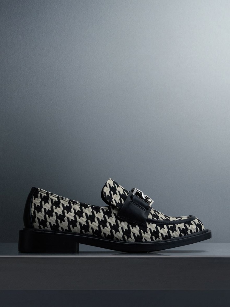 Mocasini Charles & Keith Gabine Piele Houndstooth Colorati | 629DXUCMF