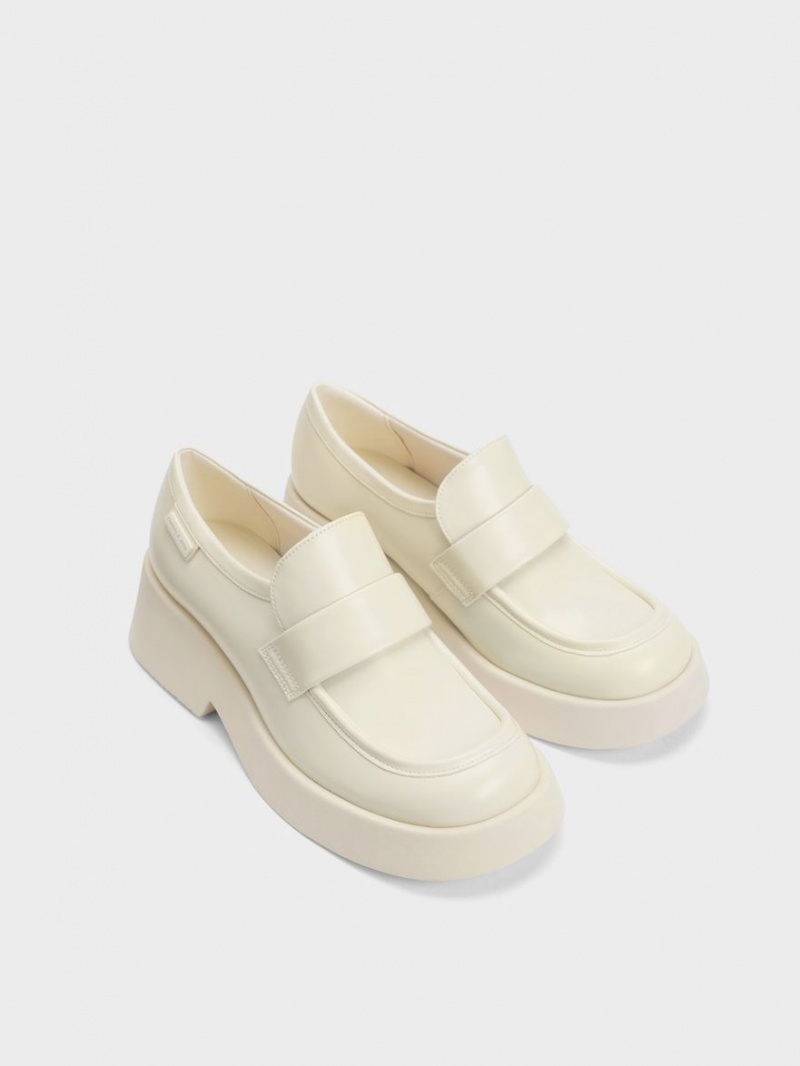 Mocasini Charles & Keith Giselle Curea Grosolan Lacuita Albi | 541WGQRJO