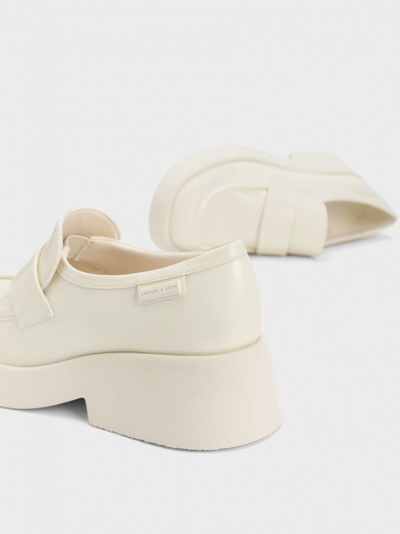 Mocasini Charles & Keith Giselle Curea Grosolan Lacuita Albi | 541WGQRJO