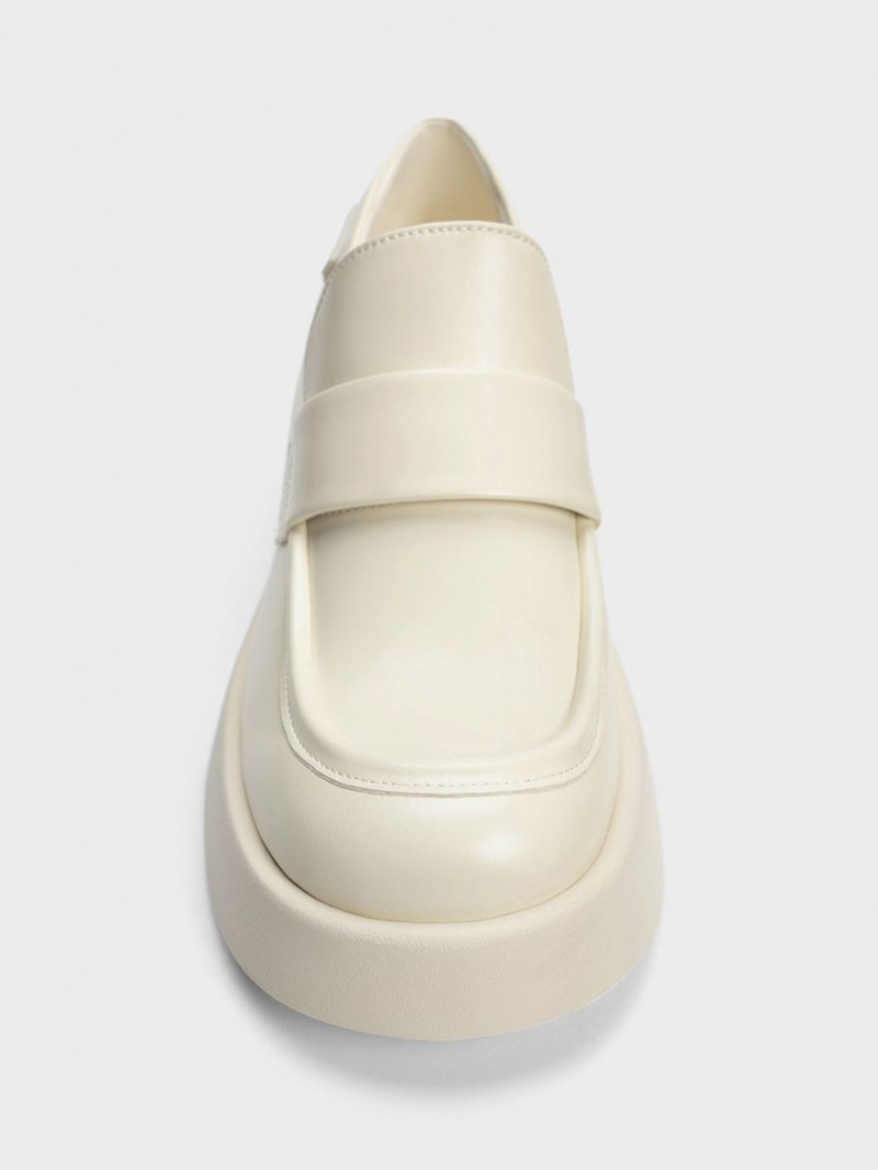 Mocasini Charles & Keith Giselle Curea Grosolan Lacuita Albi | 541WGQRJO