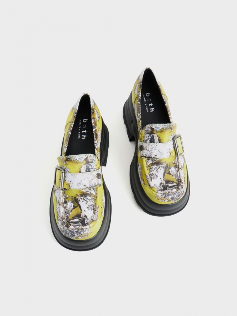 Mocasini Charles & Keith Jules Platforma Buckled Colorati | 064HYEOJB