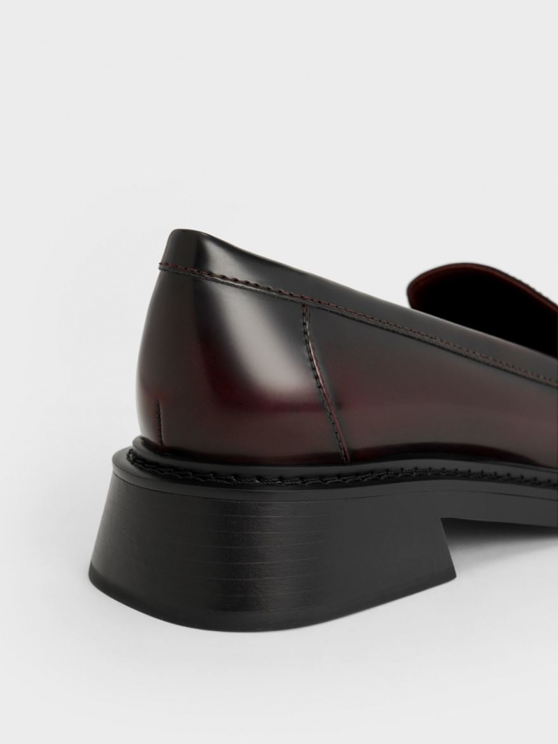 Mocasini Charles & Keith Metallic Penny Tab Visinii | 960GPDIFE