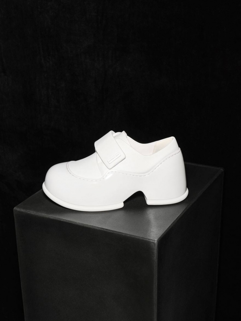 Mocasini Charles & Keith Pixie Lacuita Platforma Albi | 362JEQCGI