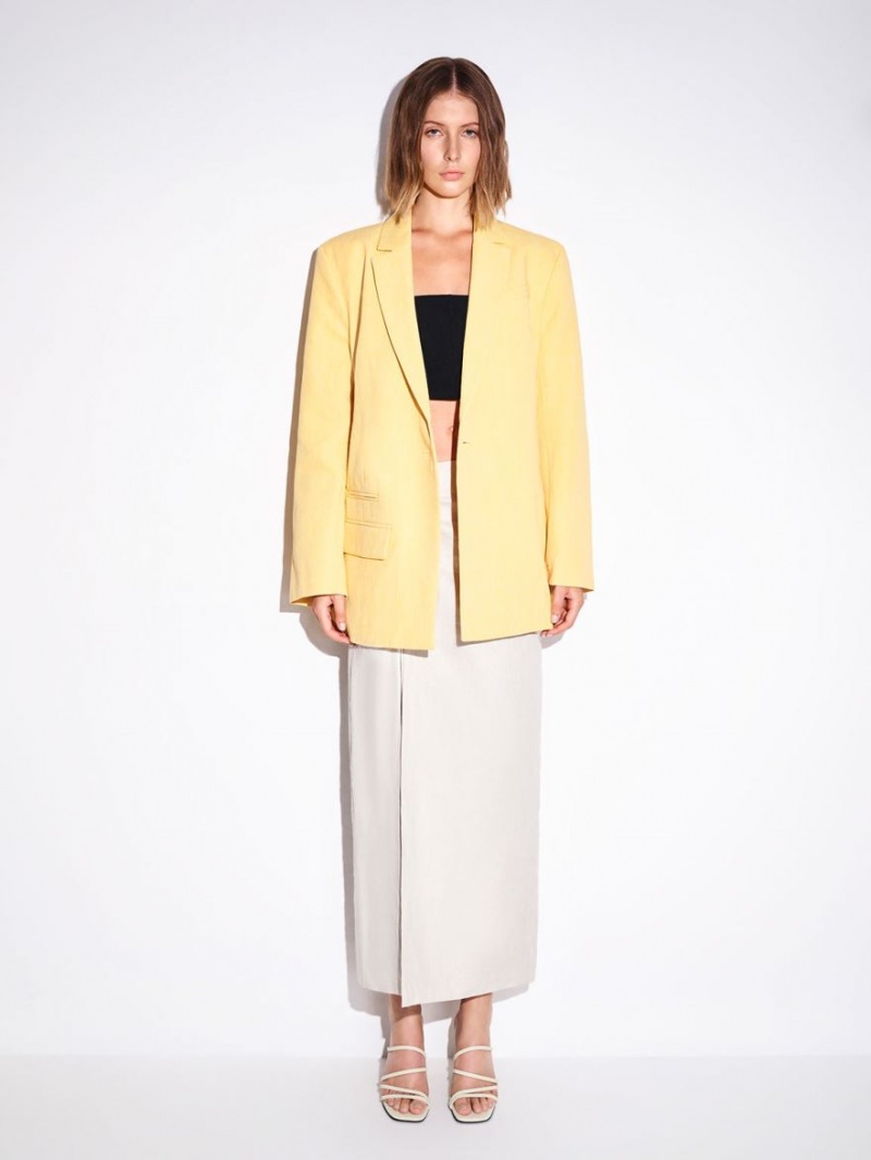 Mules Charles & Keith Asymmetric Square-Bombeu Toc Albi | 134DNJCIB