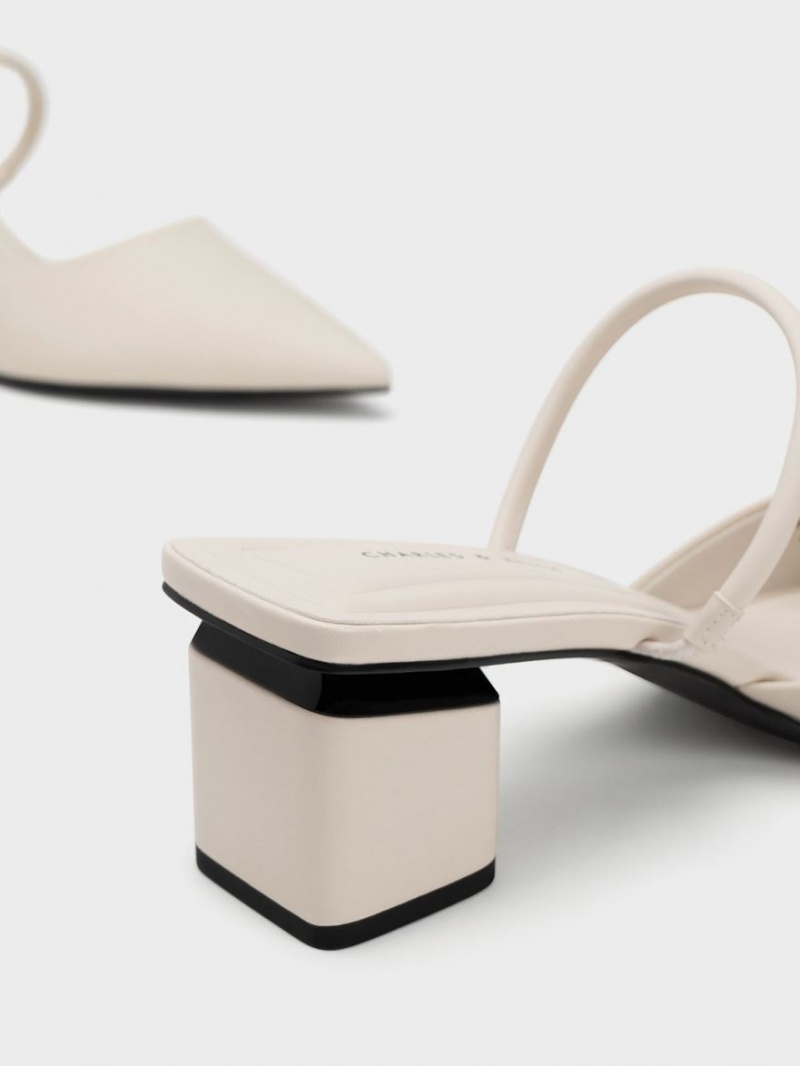 Mules Charles & Keith Block Heel Albi | 412JPKIFA