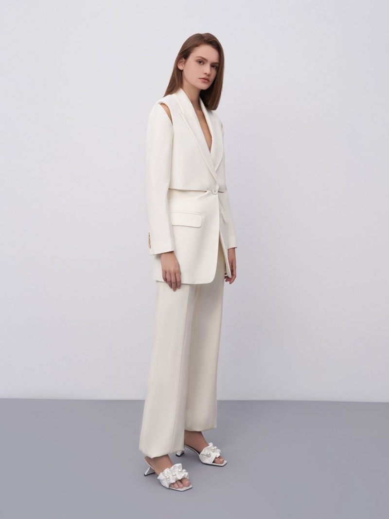Mules Charles & Keith Blythe Bead-Embellished Satin Albi | 301UETMYS