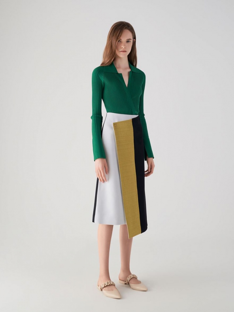 Mules Charles & Keith Braided Chain-Link Plati Bej | 780NECMYW