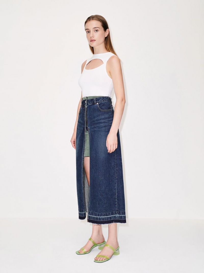 Mules Charles & Keith Double Curea See-Through Verzi | 087IJHKDG