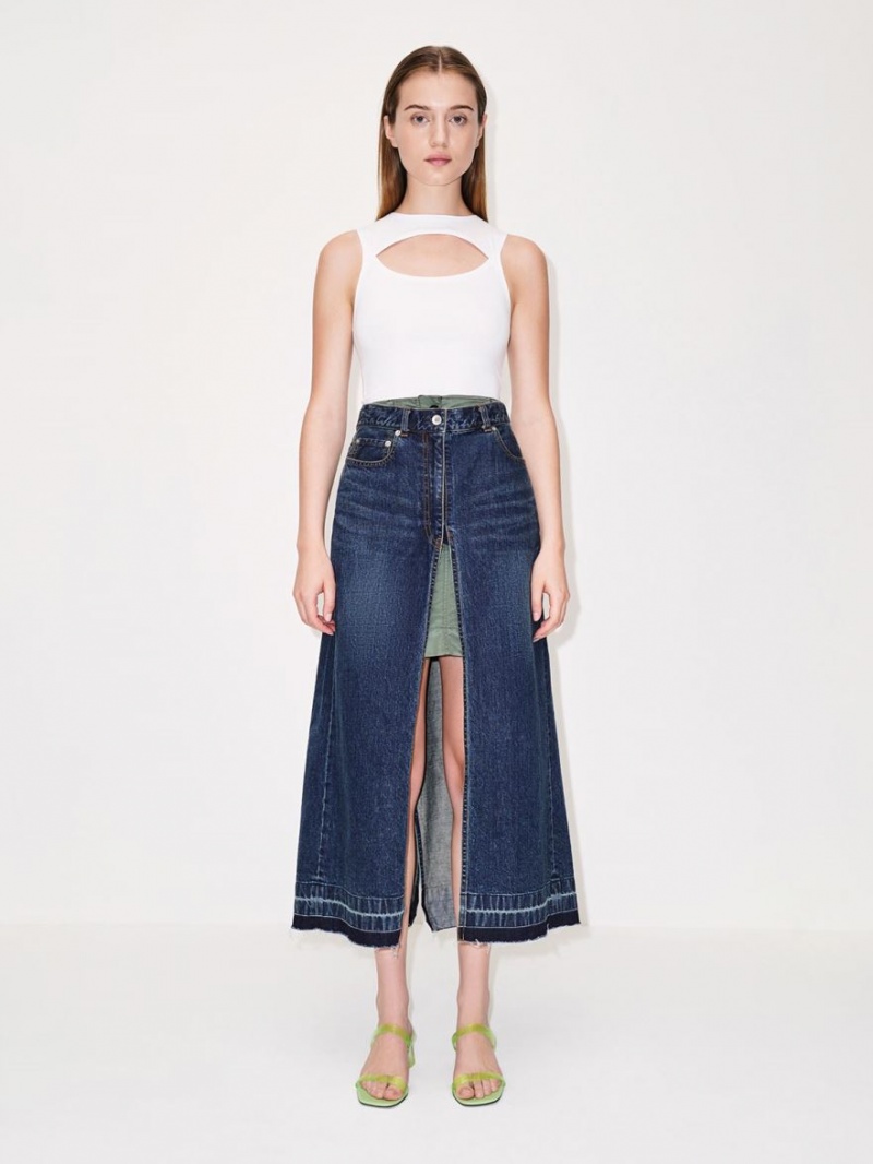 Mules Charles & Keith Double Curea See-Through Verzi | 087IJHKDG