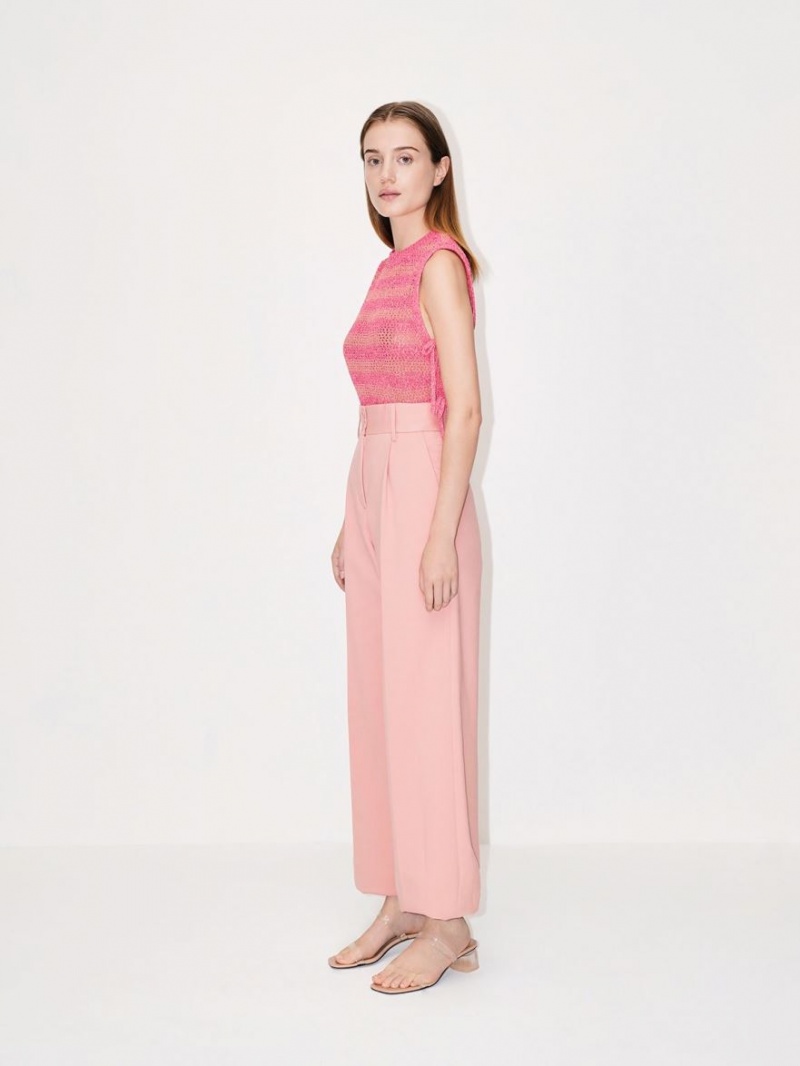 Mules Charles & Keith Double Curea See-Through Bej | 278RCAFTU